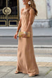 Karleedress Decorative Knot One Shoulder Sleeveless Maxi Party Dress