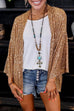 Karleedress Open Front Kimono Sequin Cardigan