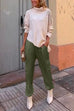 Karleedress Casual Pocketed Cargo Satin Jogger Pants