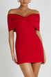 Karleedress Bow Off Shoulder Bodycon Mini Party Dress