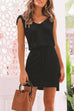 Karleedress Butterfly On Shoulder Sleeveless Tie Waist Mini Dress