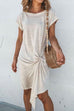 Karleedress Round Neck Short Sleeves T Shirt Dress