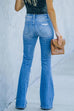 Karleedress Distressed Ripped Flared Denim Pants