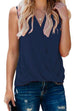 KD V Neck Wrap Front Sleeveless Top