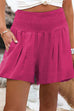 Karleedress High Waist Wide Leg Ruched Shorts