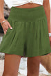 Karleedress High Waist Wide Leg Ruched Shorts