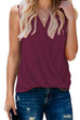 KD V Neck Wrap Front Sleeveless Top