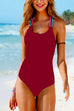 Karleedress Candy Straps Back Cut Out One Piece Swimwear