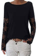 Karleedress Lace Splice Long Sleeve Bottoming Shirt