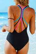 Karleedress Candy Straps Back Cut Out One Piece Swimwear