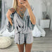 Karleedress Tie Dye Wrap Front Rompers