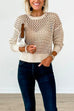 Karleedress Crewneck Hollow Out Knitting Top