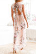 Karleedress Backless Split Floral Sleeveless Maxi Dress