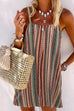 KD Bohemia Stripes Backless Cami Dress