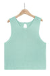 Karleedress Solid Back Buttons Knitting Tank