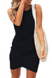 Karleedress Crewneck Sleeveless Tulip Hem Bodycon Dress