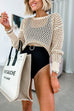 Karleedress Crewneck Hollow Out Knitting Top