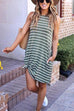 Karleedress Striped Loose Tank Sundress With Pockets